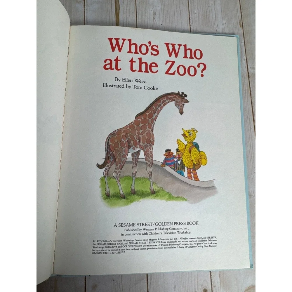 Vintage Sesame Street Book Club Lot 8 Big Bird Farm Pet Zoo‎ Learning 1980s